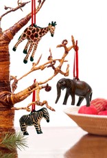 Swahili African Modern Jacaranda Giraffe Ornaments