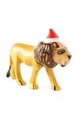 Swahili African Modern Santa's Little Lion Helper Sculpture