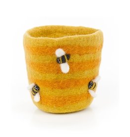 Felt So Good Felt Honey Bee Plant Pot