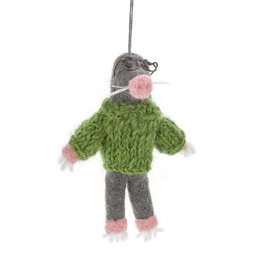 Felt So Good Milo The Felt Woodland Mole Ornament