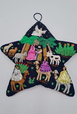 Blossom Inspirations Bethlehem Star Ornament - Retablo Nativity Scene
