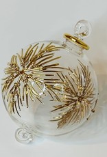 Dandarah Blown Glass Ornament - Frozen Gold