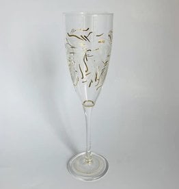 Dandarah Delicate Flowers Champagne Flute