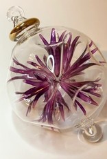 Dandarah Blown Glass Ornament - Mauve Blossoms