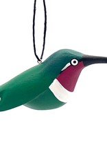 Women of the Cloud Forest Purple-breasted Hummingbird Balsa Ornament