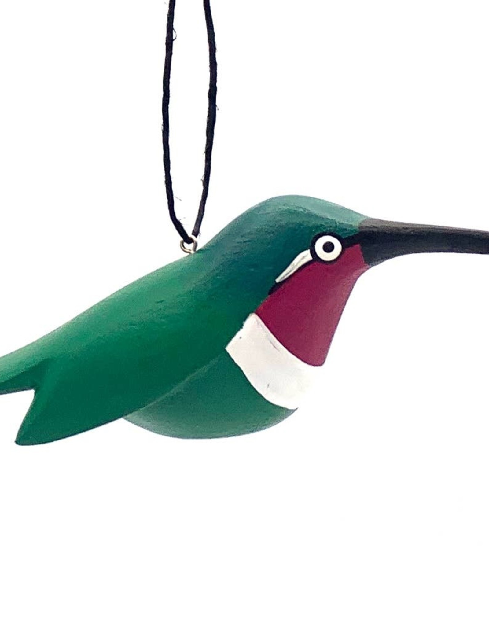Women of the Cloud Forest Purple-breasted Hummingbird Balsa Ornament