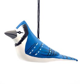 Women of the Cloud Forest Blue Jay Balsa Ornament