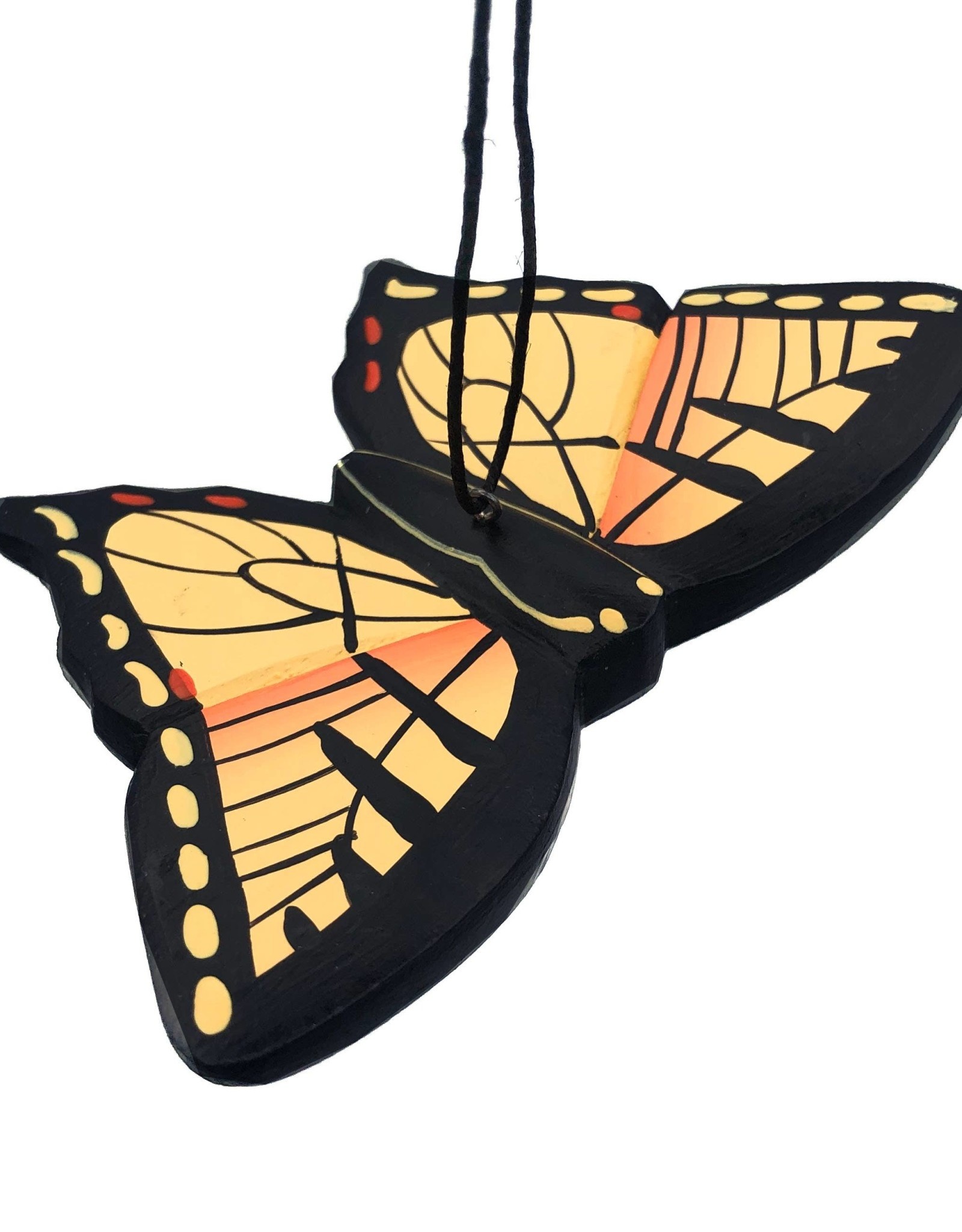 Women of the Cloud Forest Tiger Swallowtail Butterfly Balsa Ornament