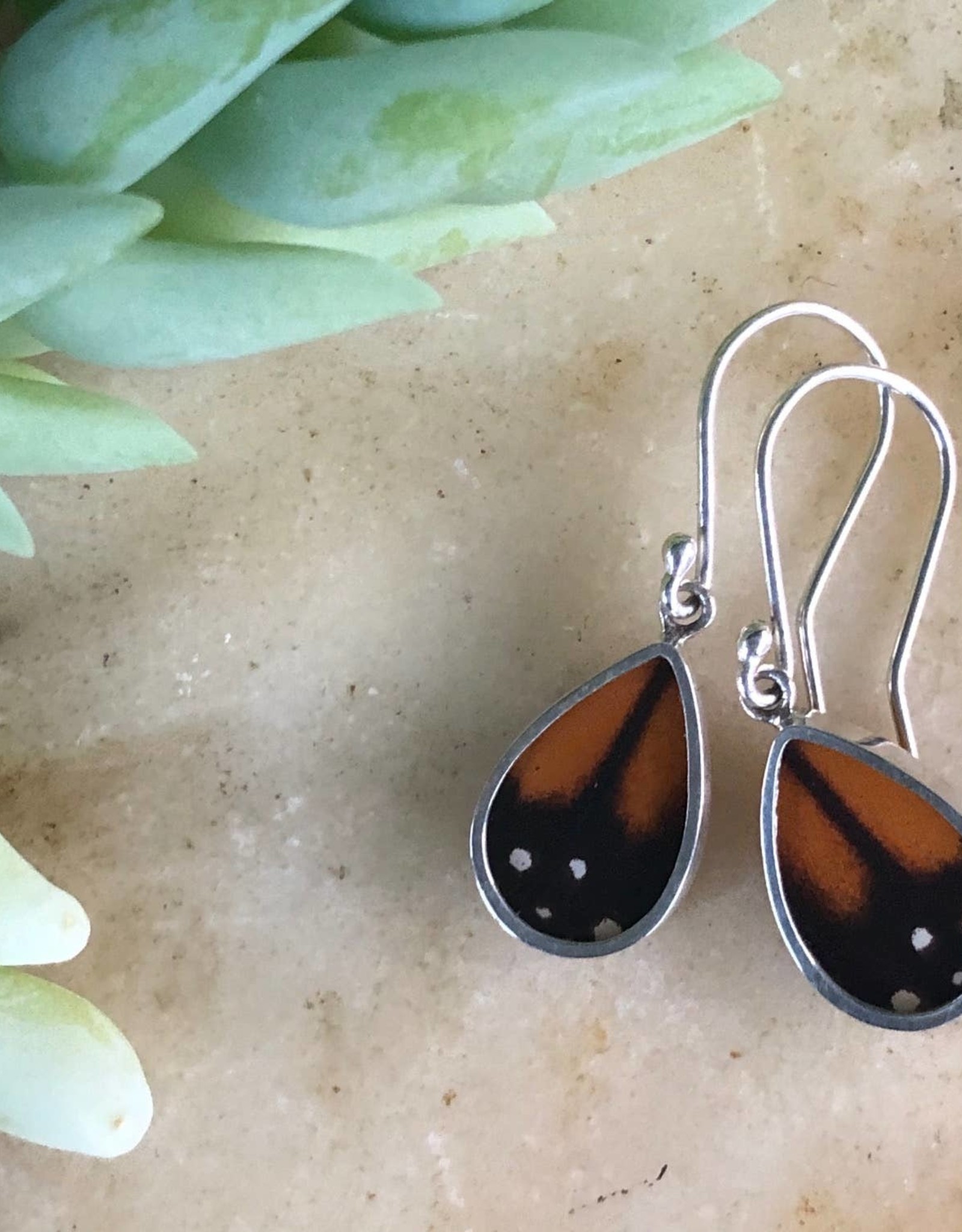 Women of the Cloud Forest Monarch Butterfly Earrings