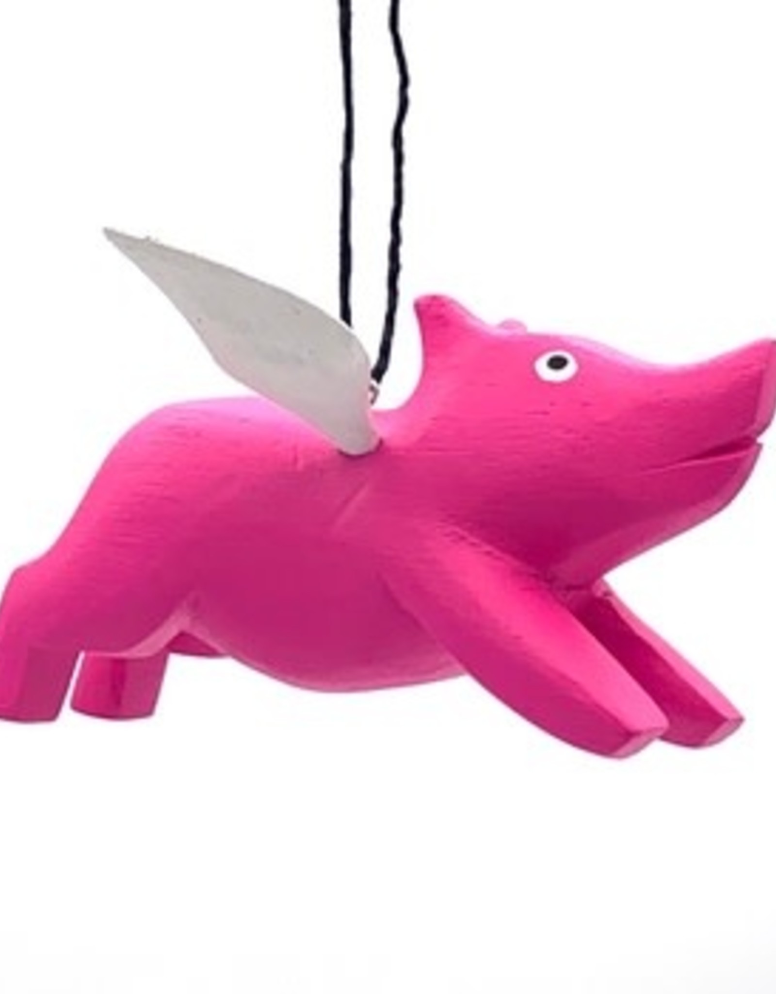 Women of the Cloud Forest Flying Pig Balsa Ornament