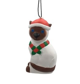 Women of the Cloud Forest Holiday Siamese Cat Balsa Ornament