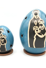 Women of the Cloud Forest Nativity Luminary with Holy Family Silhouette - Large