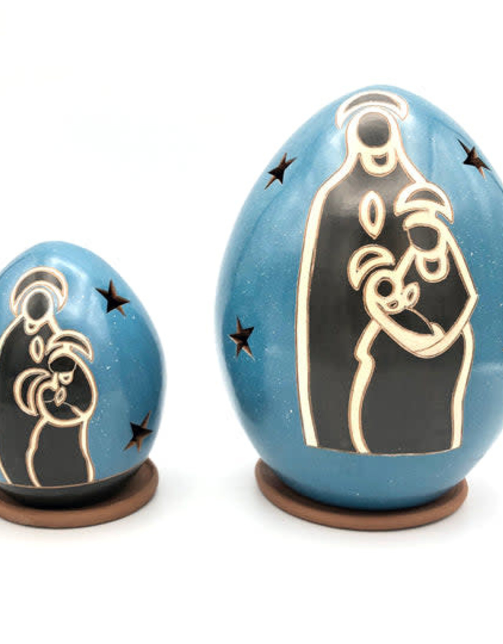 Women of the Cloud Forest Nativity Luminary with Holy Family Silhouette - Large
