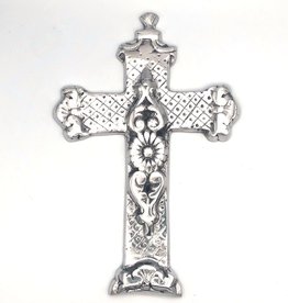 Women of the Cloud Forest Recycled Aluminum Cross with Sunflower