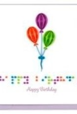 Quilling Card Quilled Braille Happy Birthday Card