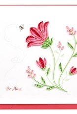 Quilling Card Quilled Be Mine Greeting Card