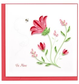 Quilling Card Quilled Be Mine Greeting Card