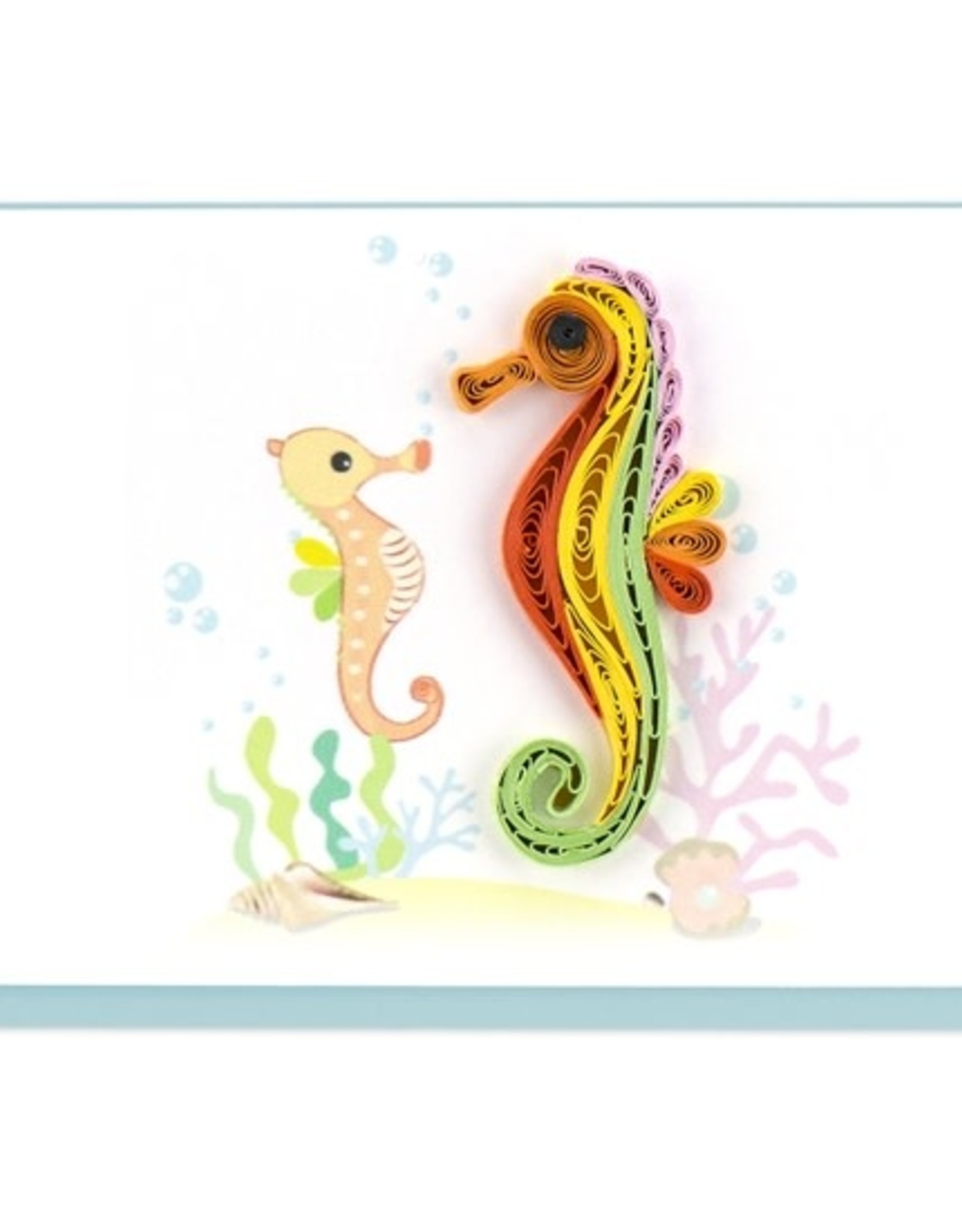 Quilling Card Quilled Seahorse Gift Enclosure Mini Card