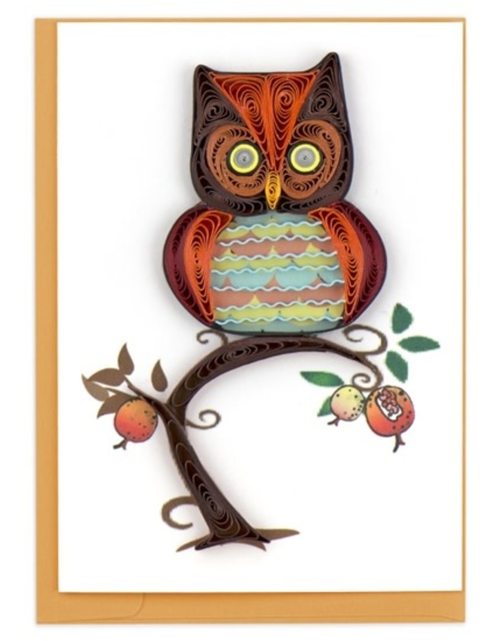 Quilling Card Quilled Owl Gift Enclosure Mini Card