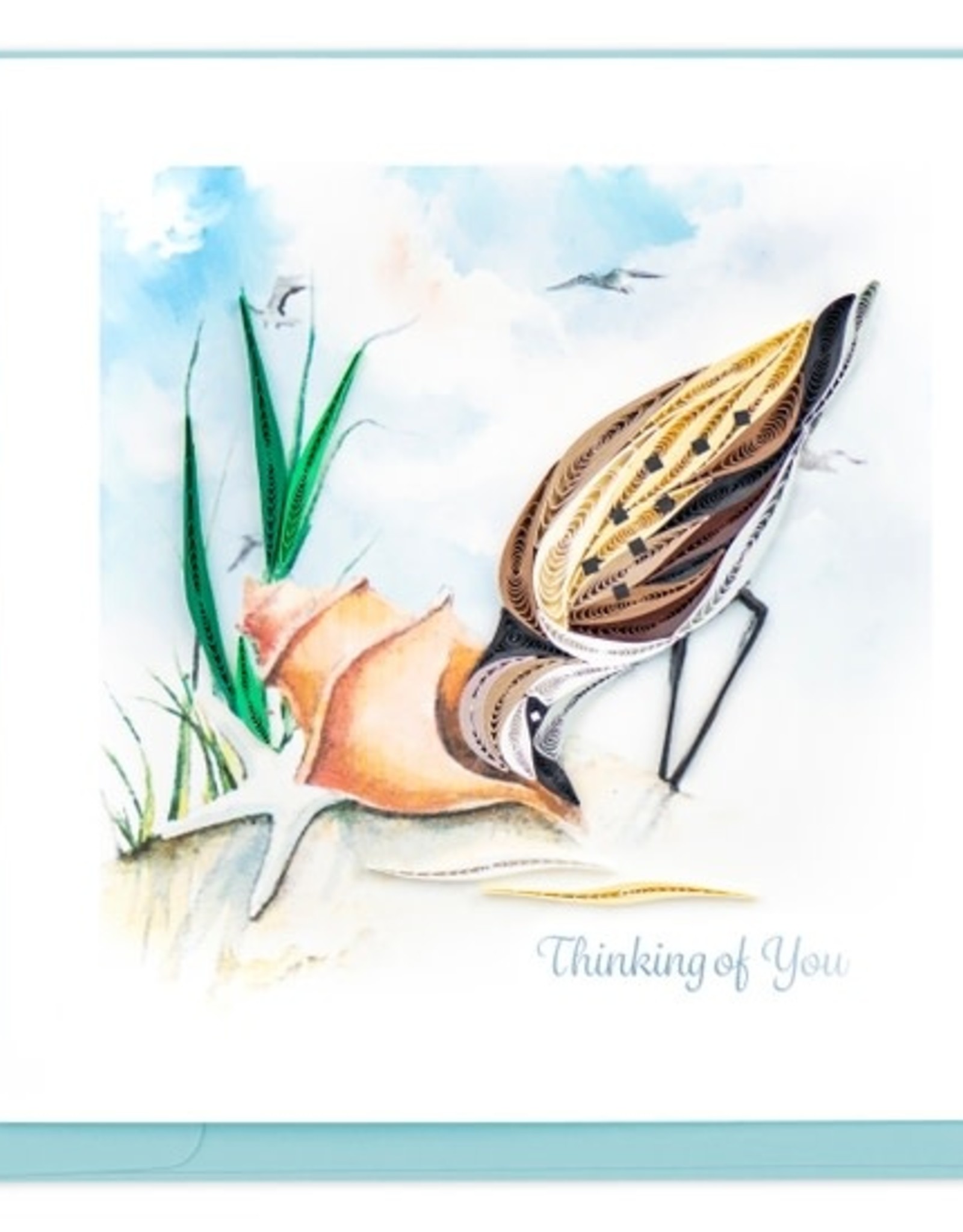 Quilling Card Quilled Sandpiper Greeting Card