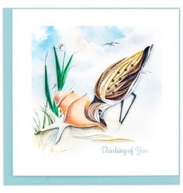 Quilling Card Quilled Sandpiper Greeting Card