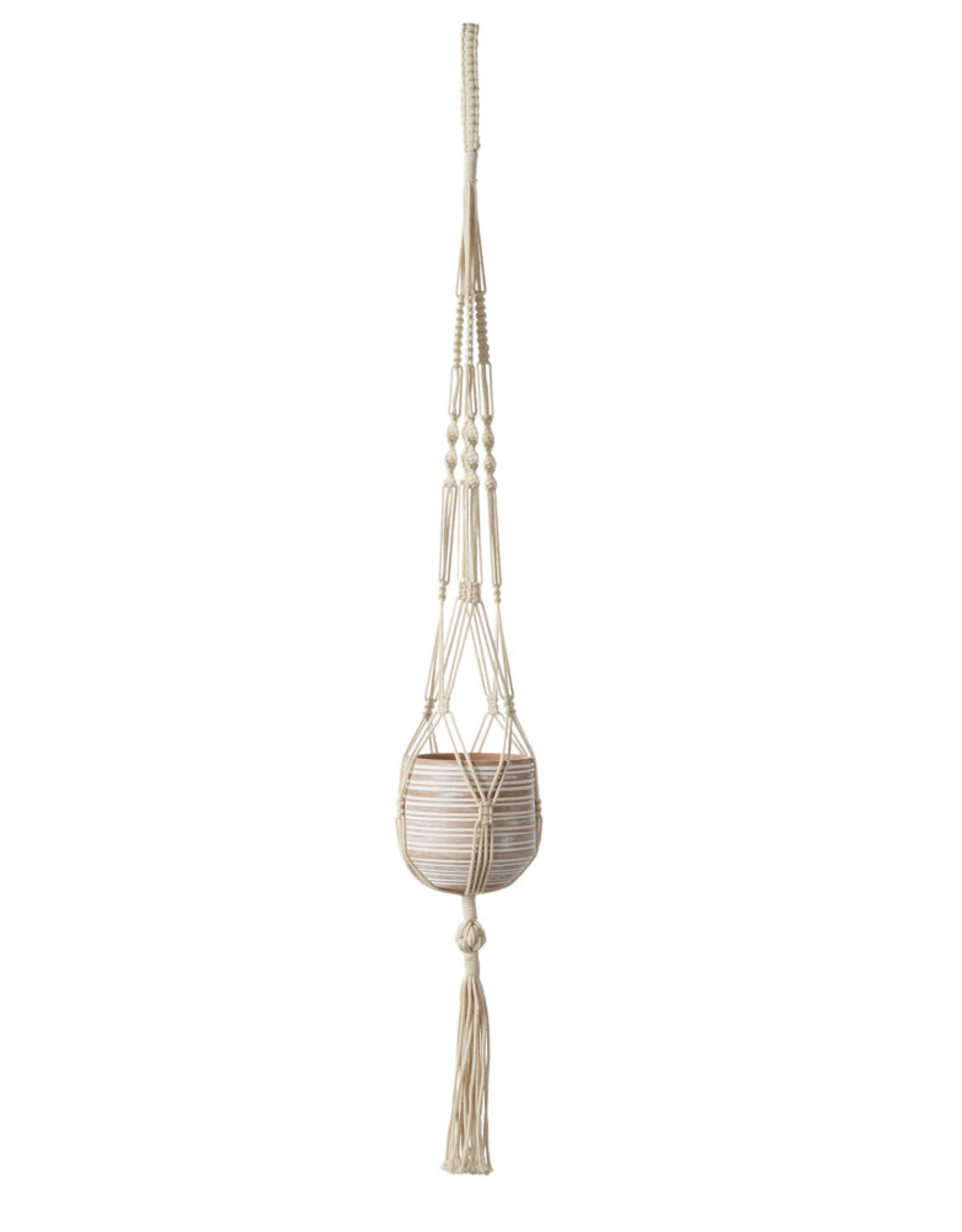Serrv Spiral Macramé Plant Hanger