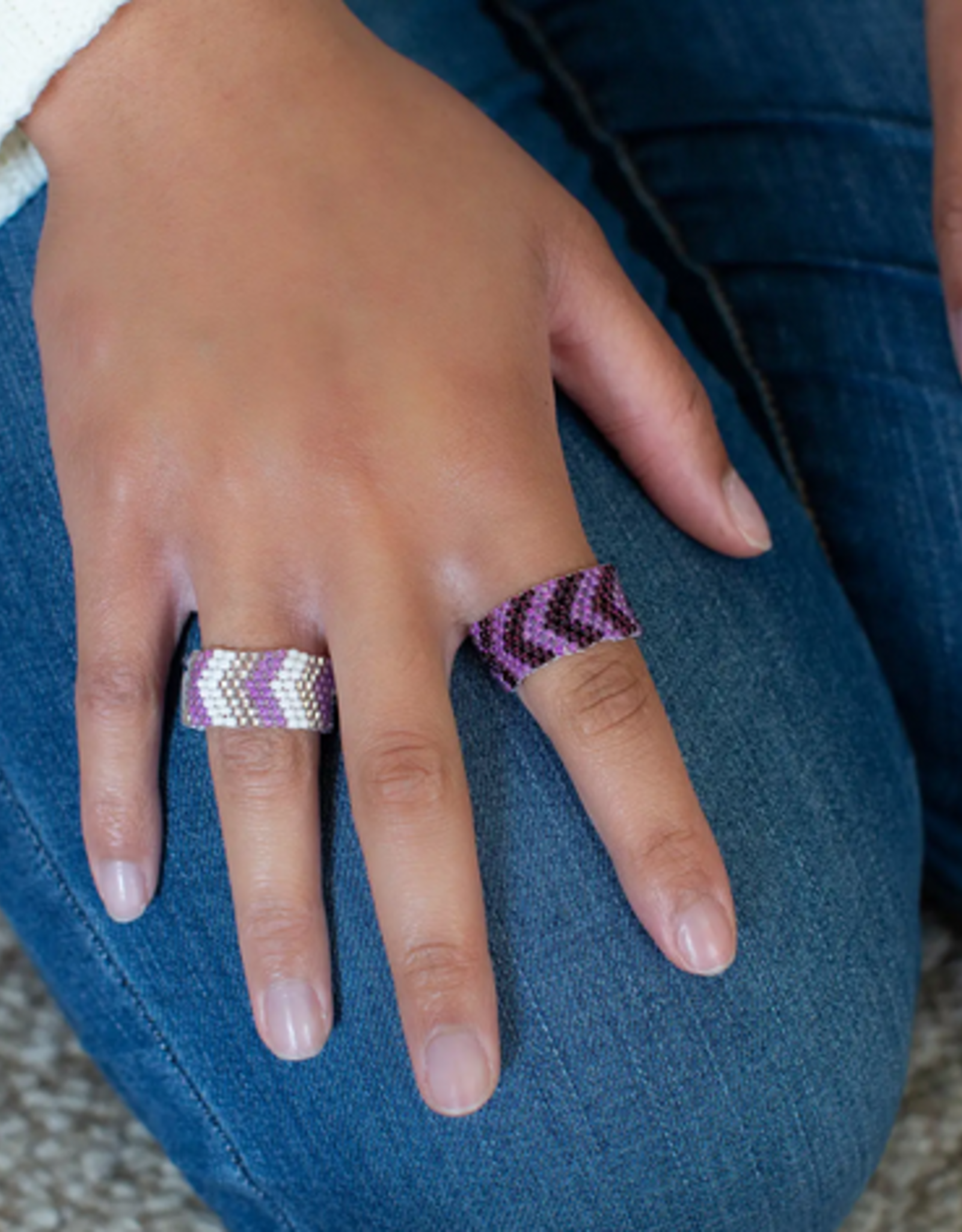 Lucia's Imports Beaded Ring