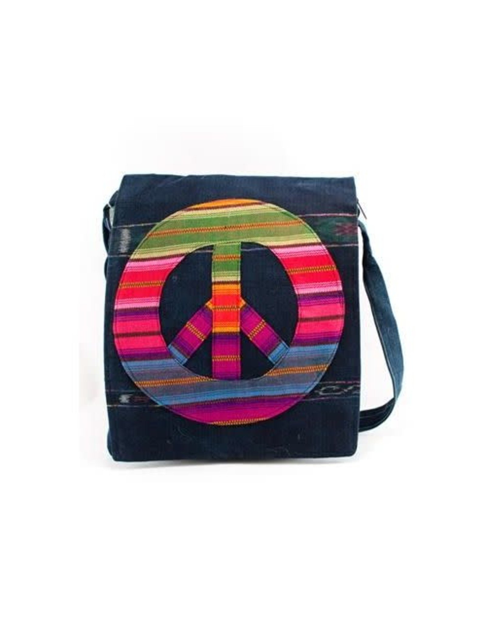Lucia's Imports Peace Messenger Bag
