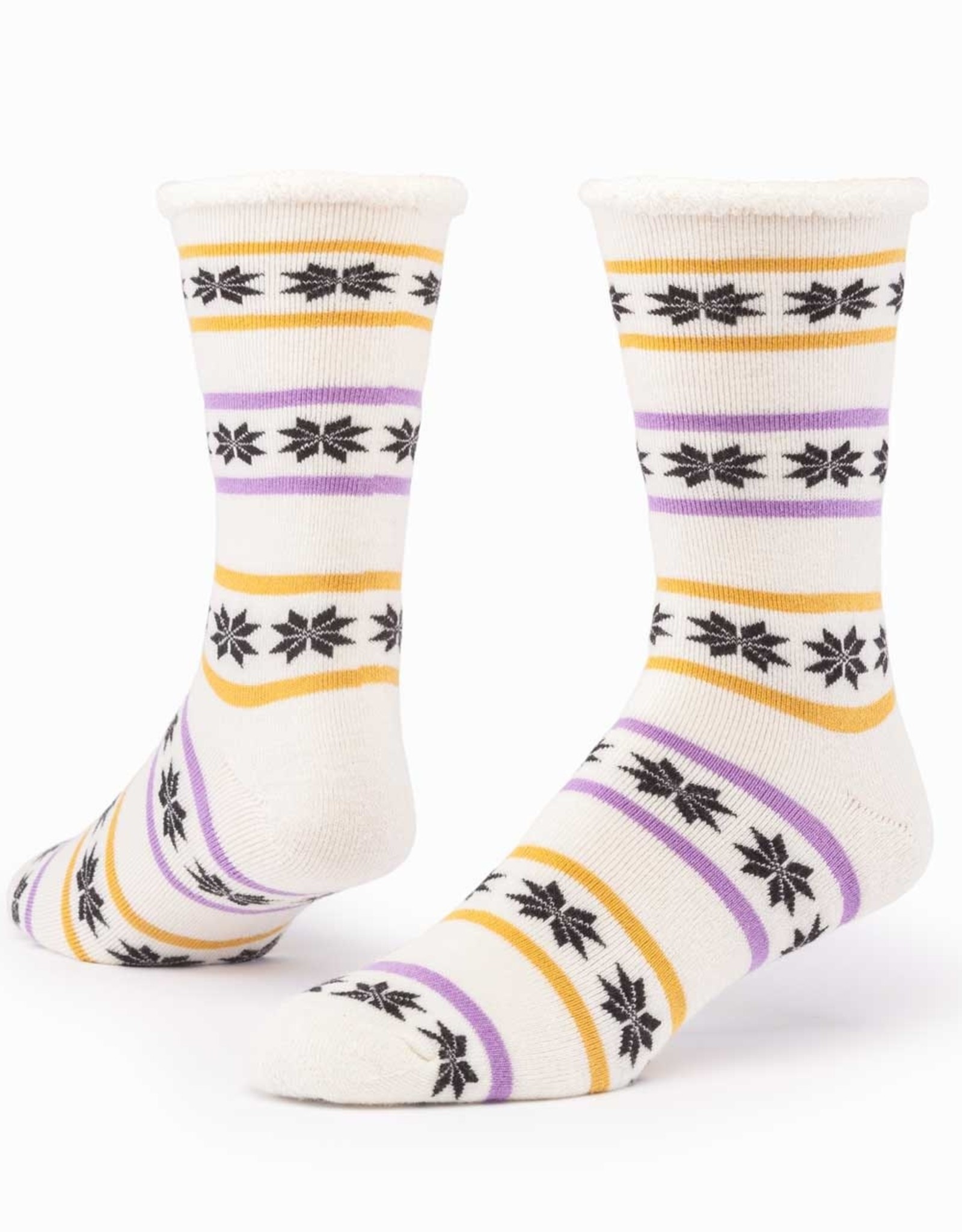 Maggie's Organics Wool Snuggle Socks (Poinsettia Natural)