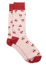 Conscious Step Socks that Support Self-Checks (Cherries)