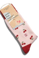 Conscious Step Socks that Support Self-Checks (Cherries)