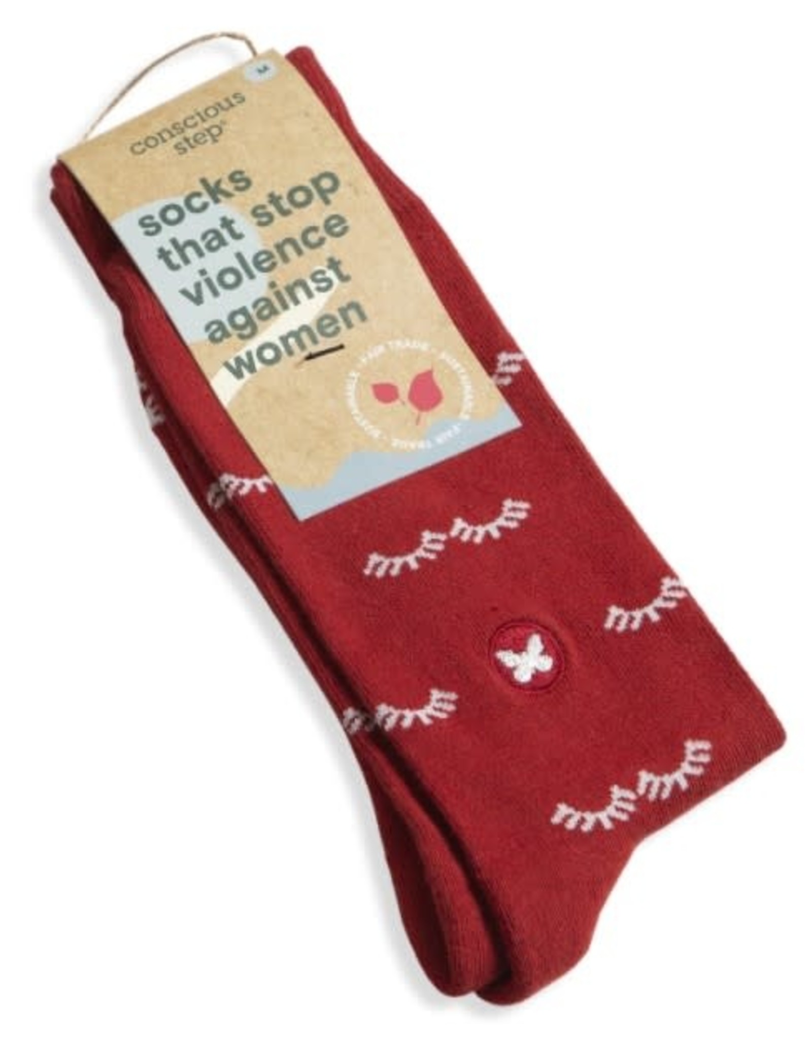 Conscious Step Socks that Stop Violence Against Women (Eyelash)
