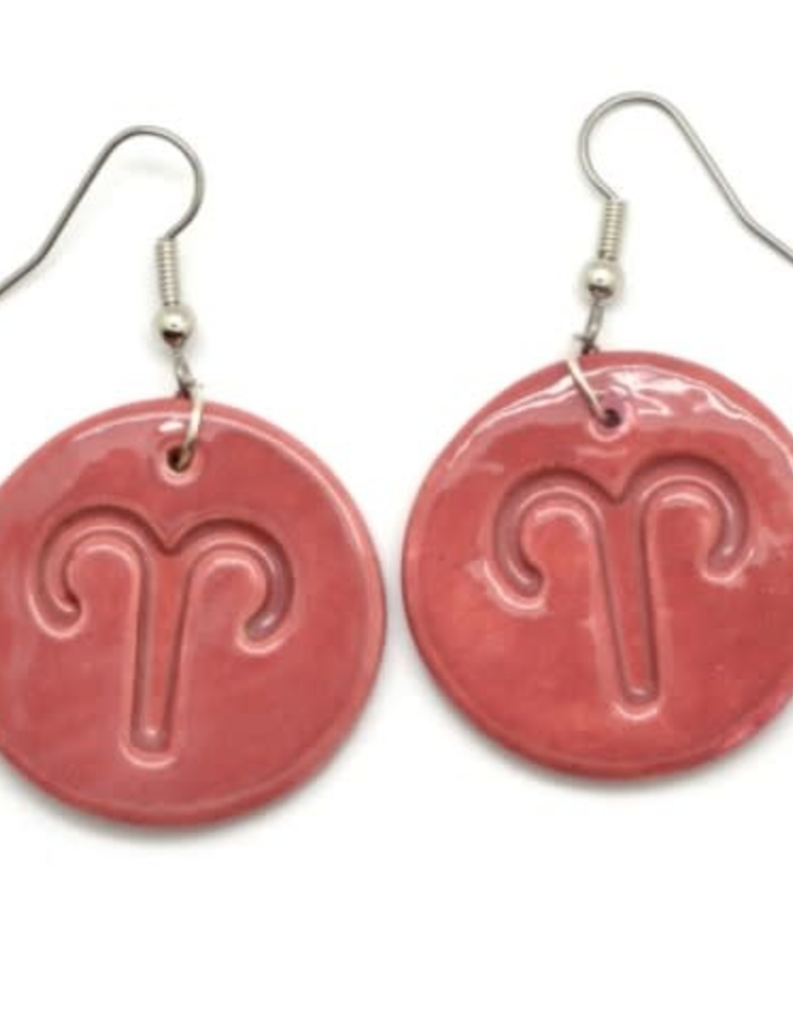 Dunitz & Company Zodiac Ceramic Disc Earrings
