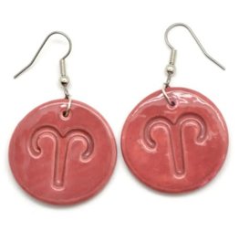 Dunitz & Company Zodiac Ceramic Disc Earrings