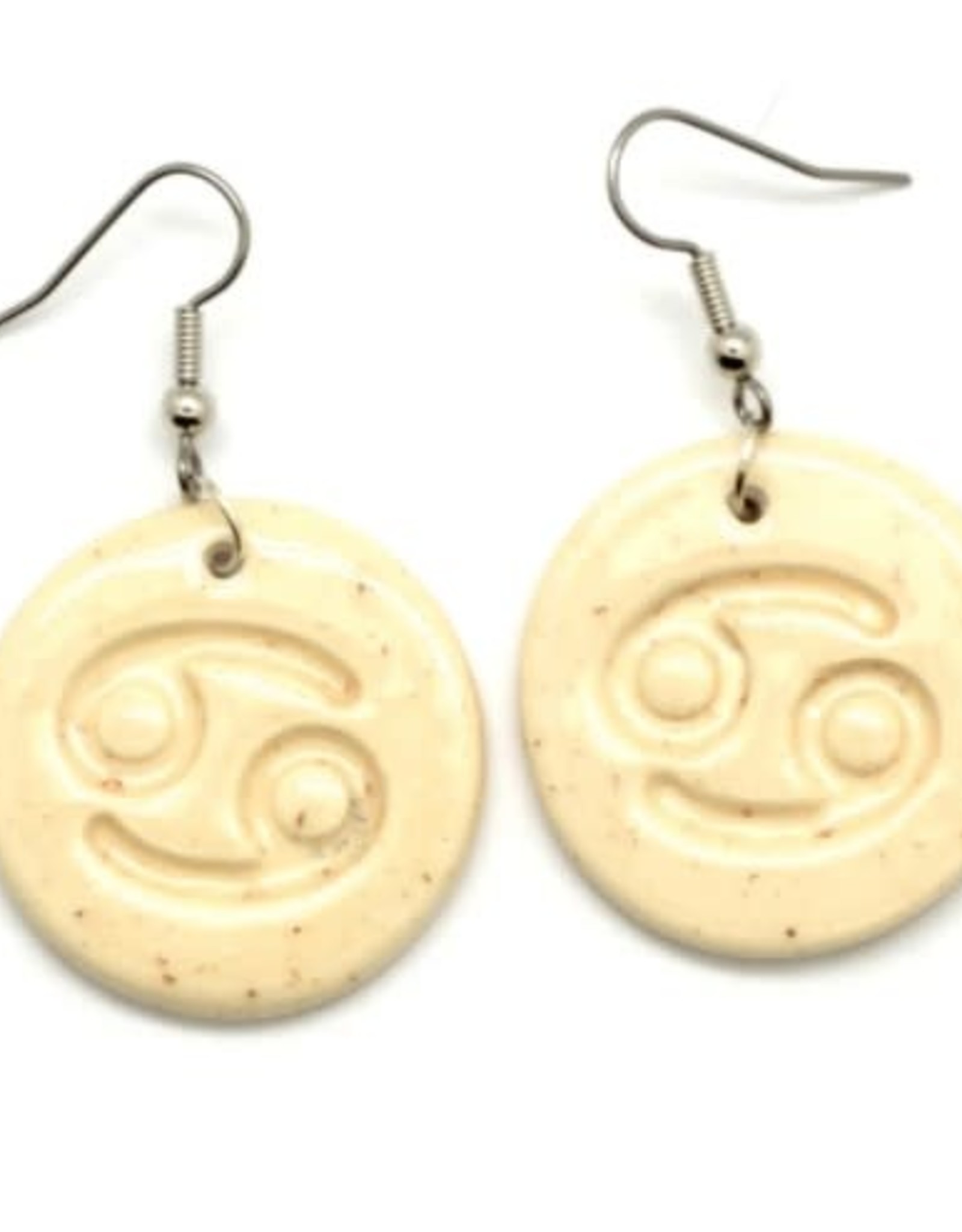 Dunitz & Company Zodiac Ceramic Disc Earrings