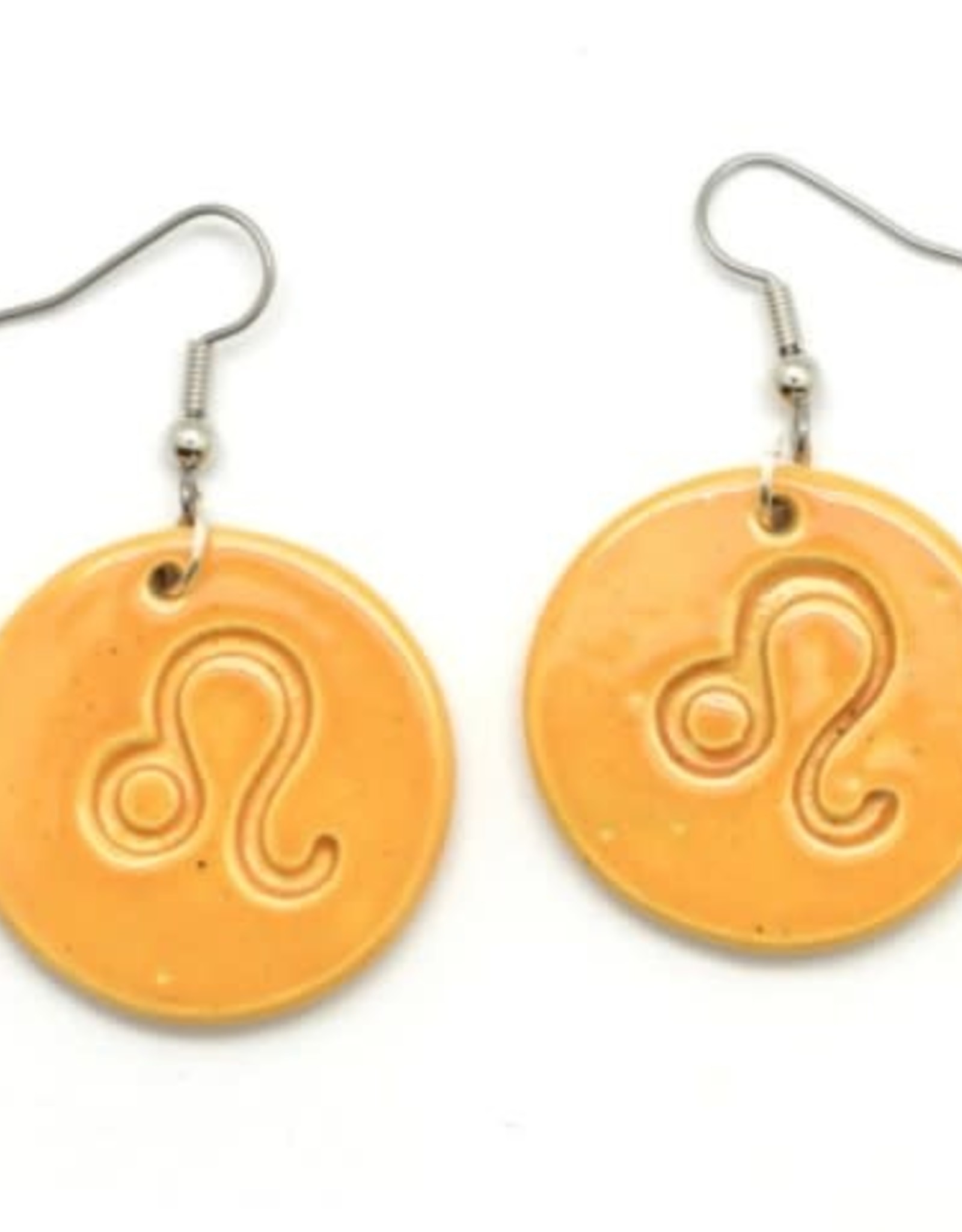 Dunitz & Company Zodiac Ceramic Disc Earrings