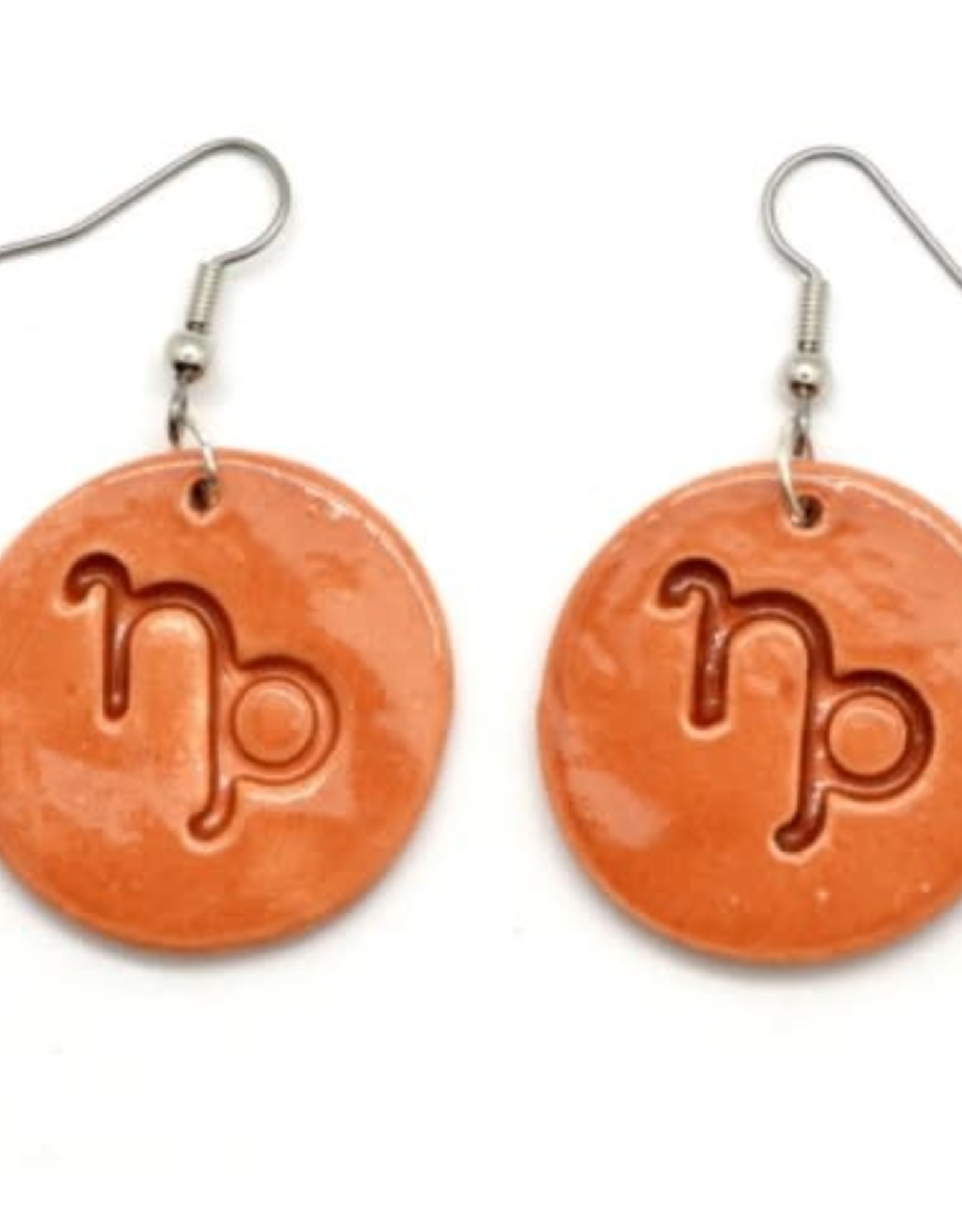 Dunitz & Company Zodiac Ceramic Disc Earrings