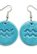 Dunitz & Company Zodiac Ceramic Disc Earrings