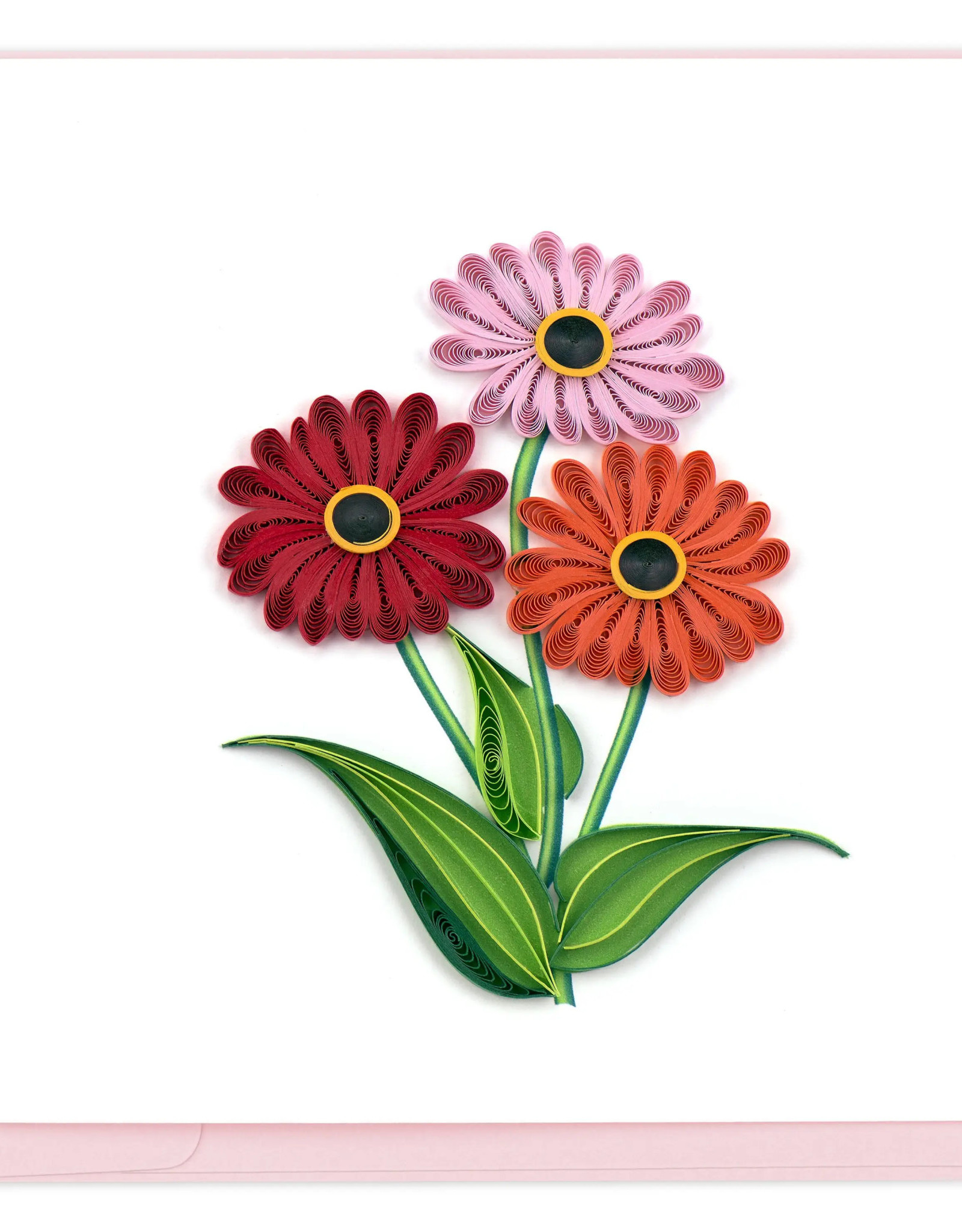 Quilling Card Quilled Gerbera Daisies Card
