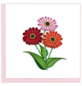 Quilling Card Quilled Gerbera Daisies Card