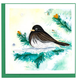 Quilling Card Quilled Dark-Eyed Junco Card