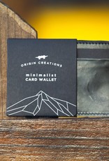 Twin Engine Minimalist Leather Wallet Origin Creations - Ocean Blue