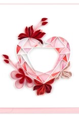 Quilling Card NIQUEA.D Quilled Gemstone Heart Valentine's Day Card