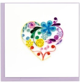 Quilling Card NIQUEA.D Quilled Floral Rainbow Valentine's Day Card