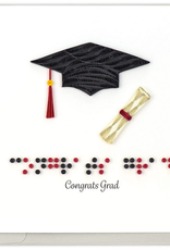 Quilling Card Quilled Braille Congrats Grad Card