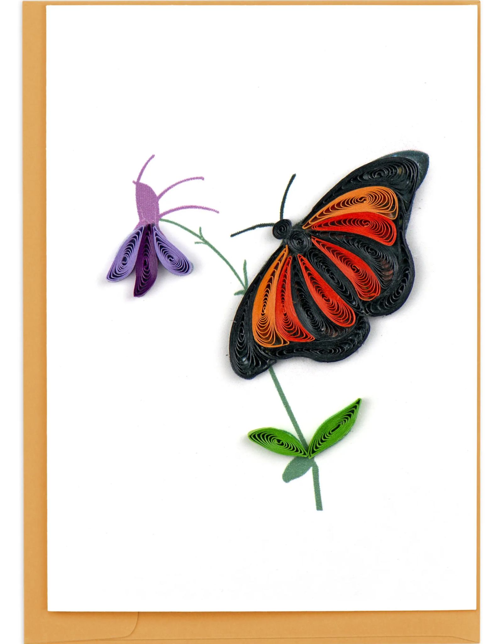 Quilling Card Quilled Monarch Butterfly Gift Enclosure Mini Card