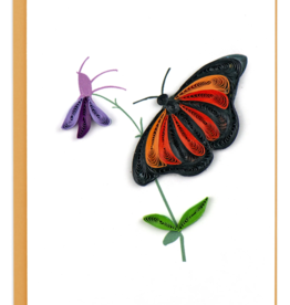 Quilling Card Quilled Monarch Butterfly Gift Enclosure Mini Card