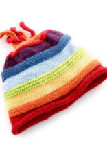 Pebble Rainbow Stripey Hat (6-12 months)