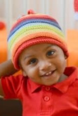 Pebble Rainbow Stripey Hat (6-12 months)