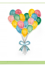 Quilling Card Quilled Balloon Heart Bunch